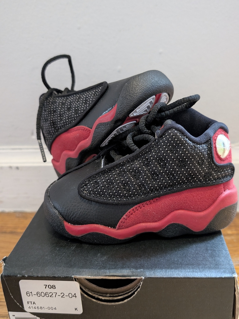 Toddler Jordan Retro 13 "BRED" Size 5C Basketball Shoes